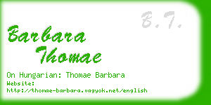 barbara thomae business card
